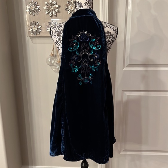 Free People Velvet/ Sequin Swing Dress/Tunic NWT - Picture 4 of 11